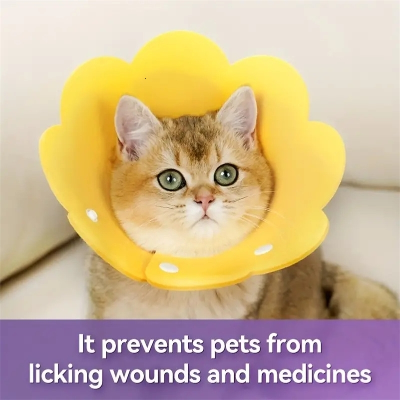 Pet Protective Collar Dog Neck Cone Recovery Cone Collar for Anti-Bite Lick Surgery Wound Healing Cat Dogs Health Circle 250731ww