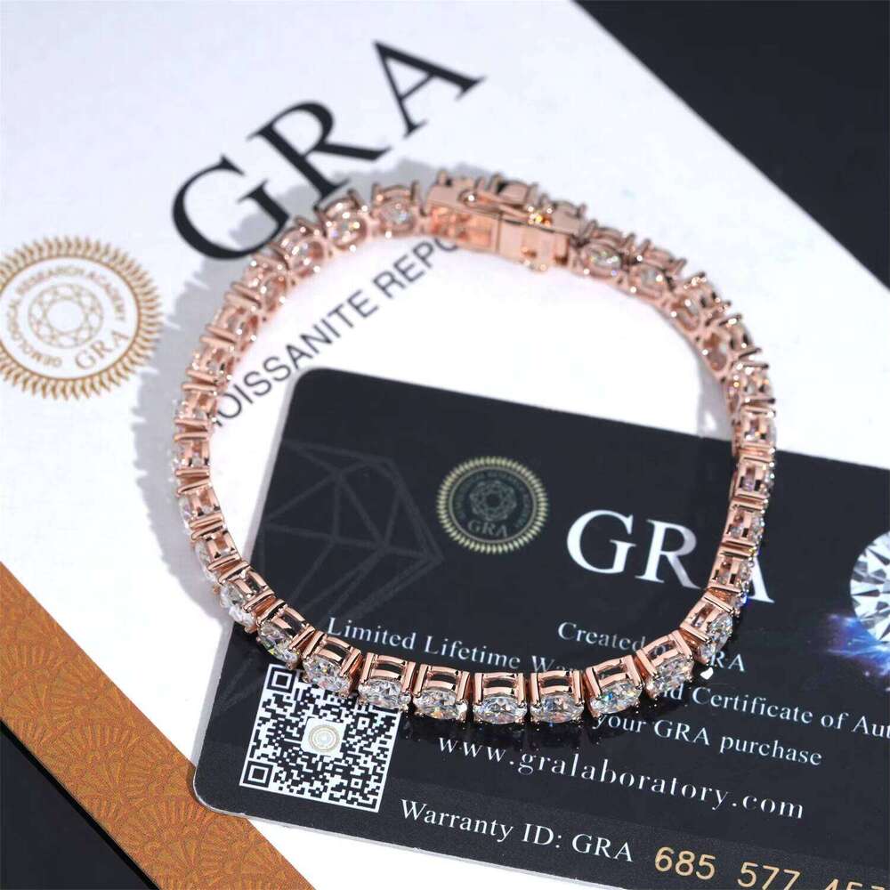 Solid 10K Gold HipHop Jewelry Silicon Stone Chain Bracelet Iced Out Men And Women Tennis Necklace