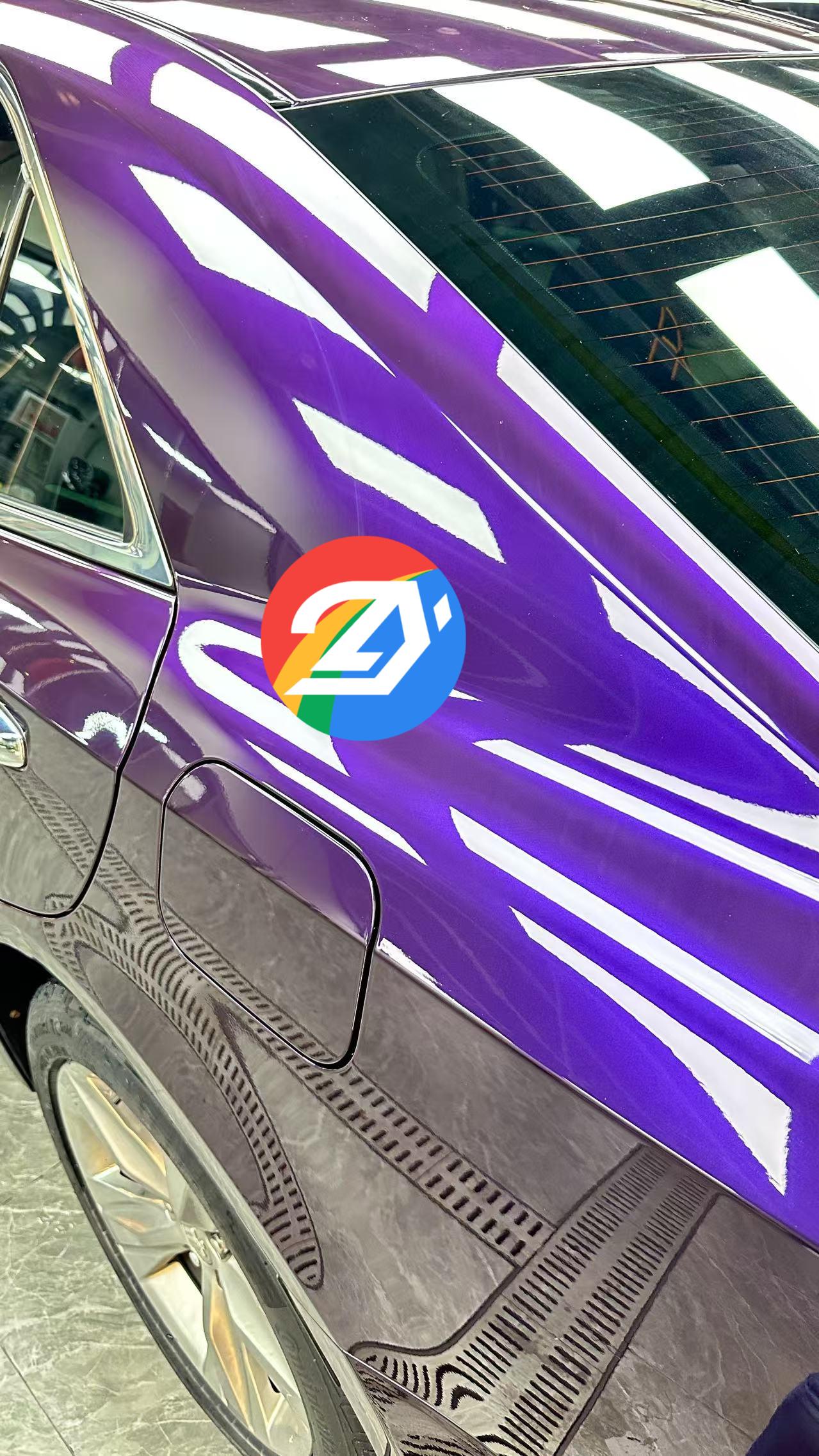 High Gloss TPU PPF Midnight Purple, Vinyl Car Wrap Film, Easy Dry Application