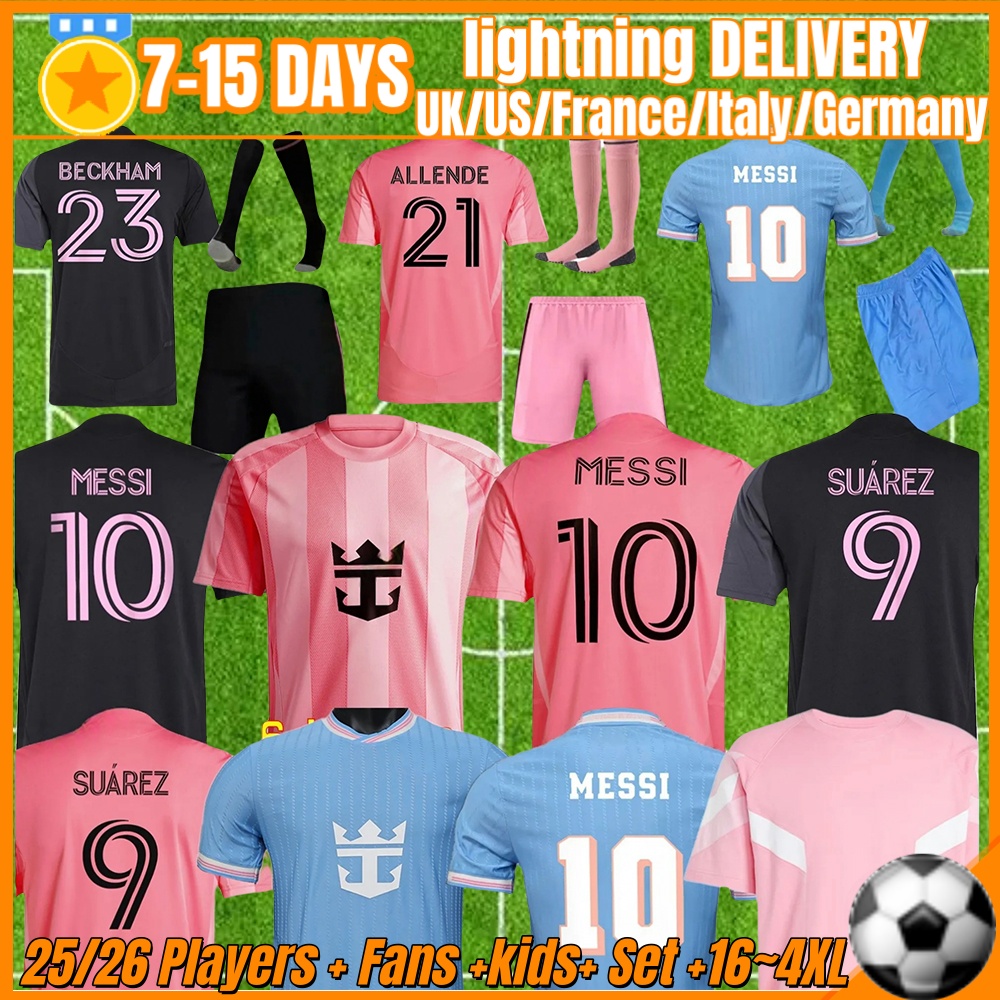 2025 2026 SUAREZ ANY NAME Soccer Jerseys Men's InterS MessiS Miami CF Lionel Fans Men Kids Inters Miamis FC Shirts maimi 24 Football Jersey shirt Kit Free shipping