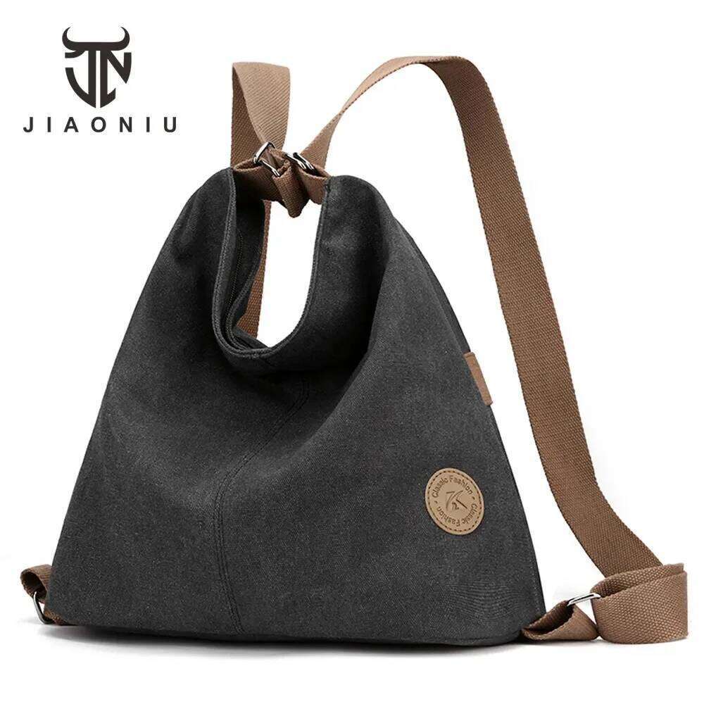 Multifunctional Fashion Women's Backpack High Quality Canvas Female Shoulder Bag Designer Ladies Tote Bags Mochilas Mujer