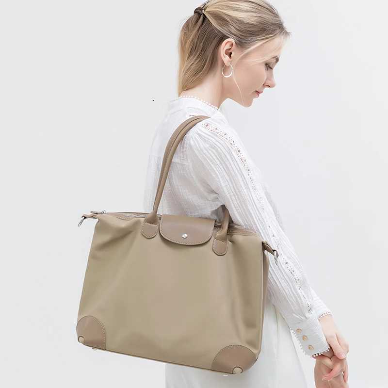 Womens Tote Bag Large Capacity Waterproof Oxford Cloth Women Shoulder Bag Designer Crossbody Bags Foldable Handbags Y250730