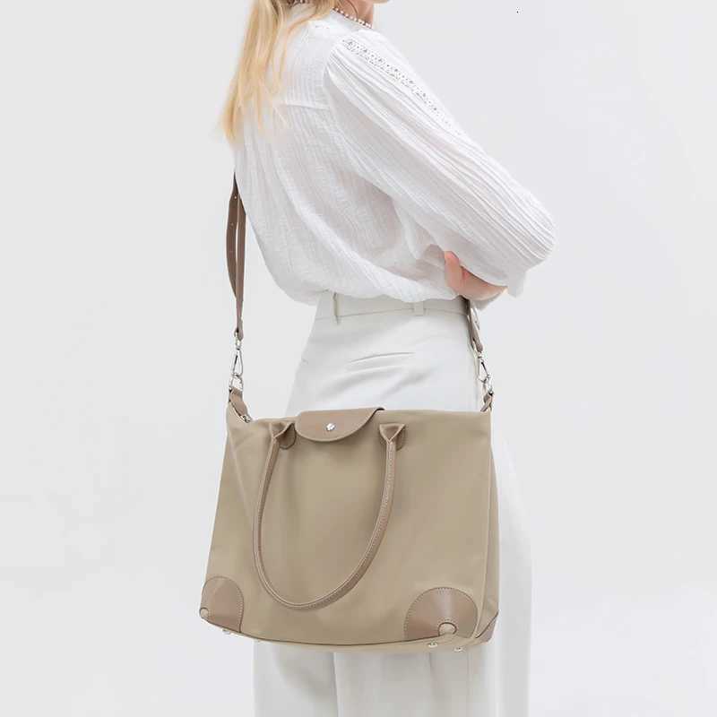 Womens Tote Bag Large Capacity Waterproof Oxford Cloth Women Shoulder Bag Designer Crossbody Bags Foldable Handbags Y250730