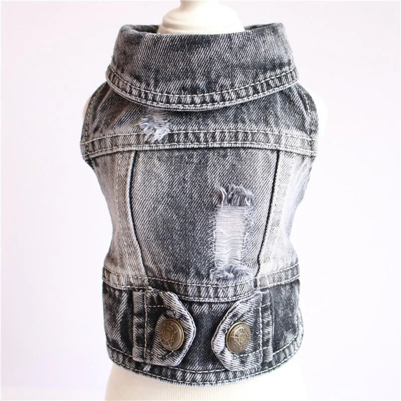 Thin pet dog coat Cool Dog Jeans Jacket for small medium dogs fashion Puppy Clothes Dog accessories 250729