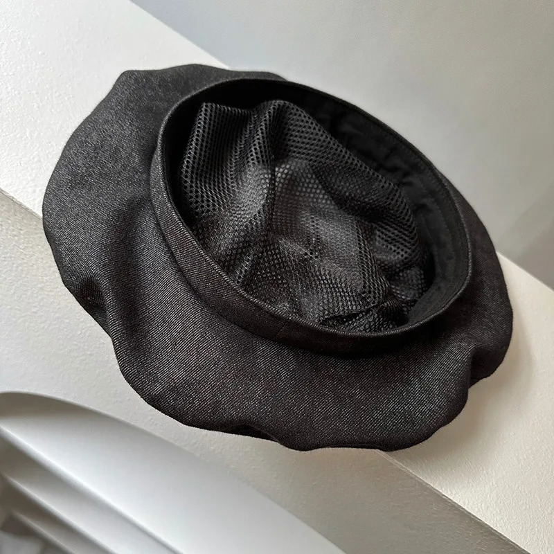 Linen Beret Spring And Summer Breathable Lightweight Fashion Versatile Casual Hat Female Literary Painter Hat 250730