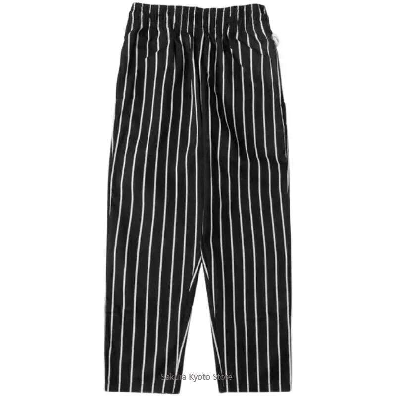 COOKMAN CHEF PANTS STRIPE AH.H published striped couple loose chef pants