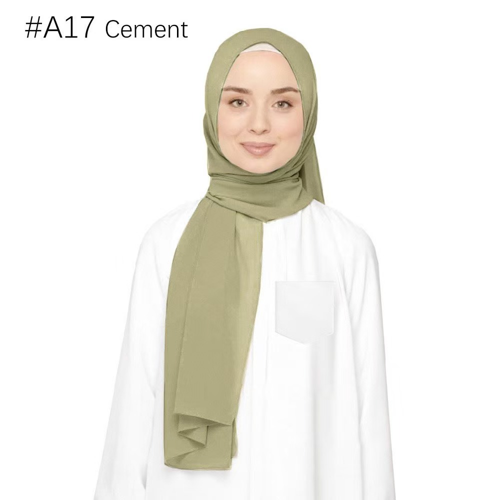 Y1354 Pearl Chiffon Bubble Silk Scarf Headscarf Ethnic Headscarf