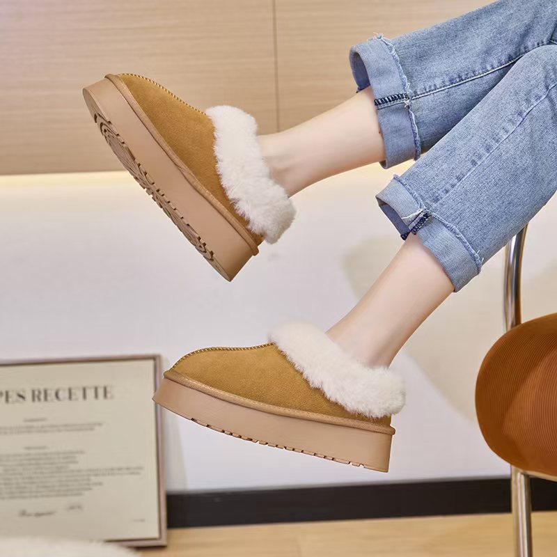 free shipping designer boots women Thickened genuine leather snow boots ankle boots fashionable women's boots