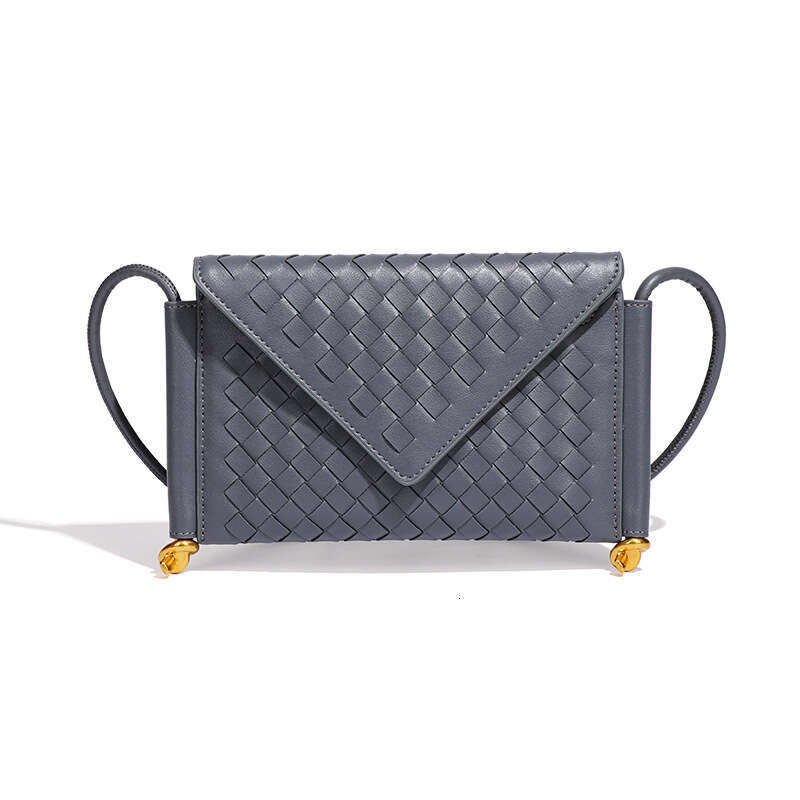 New Women 2025 Street Fashion Trend Woven Envelope Single Shoulder Crossbody Flap Phone Bag