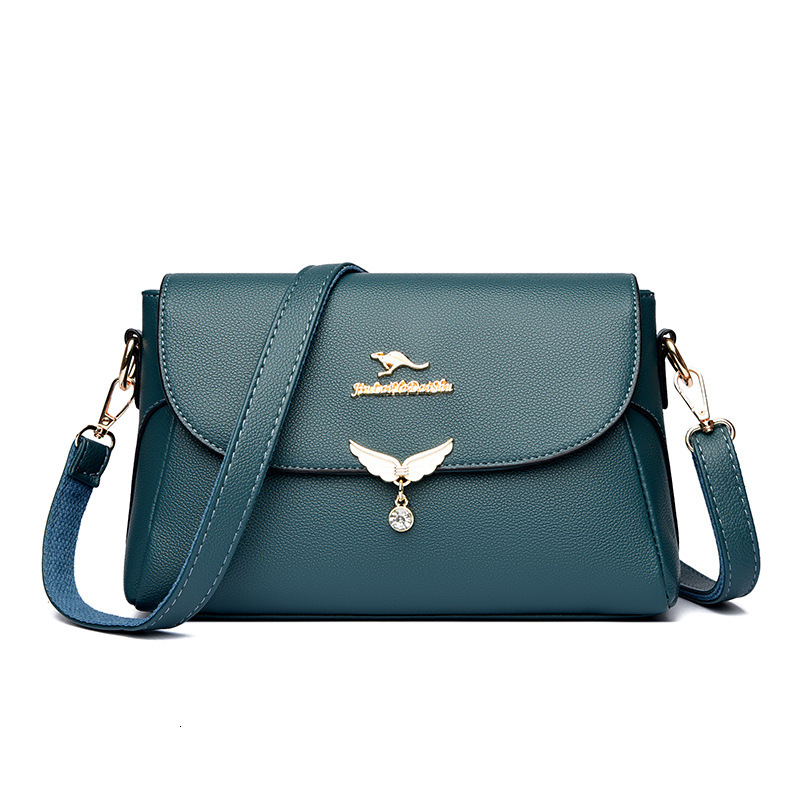 2025 Summer New Women's Bag Small Square Bag Wings Pendant Decoration Women's Crossbody Bag New Simple Style Shoulder Bag Fashion New Design