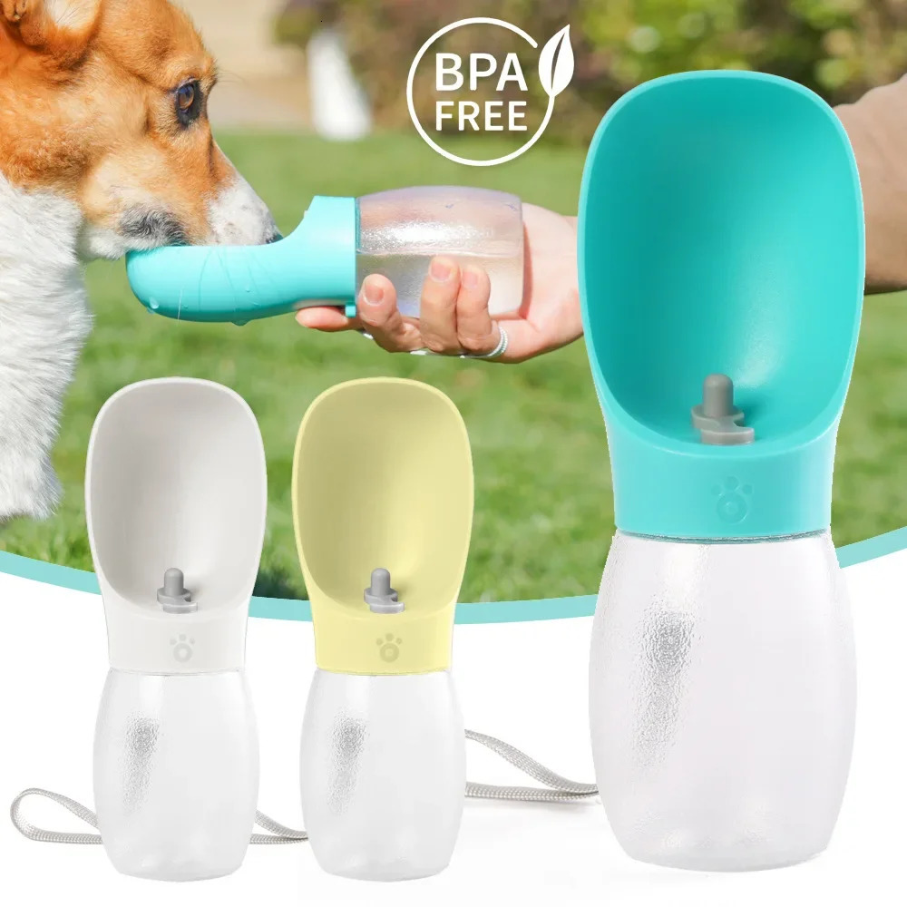Portable Dog Cat Water Bottle Outdoor Leak Proof Travel Water Dispenser Lightweight Pets Drinking Supply for Hiking Walking 250731