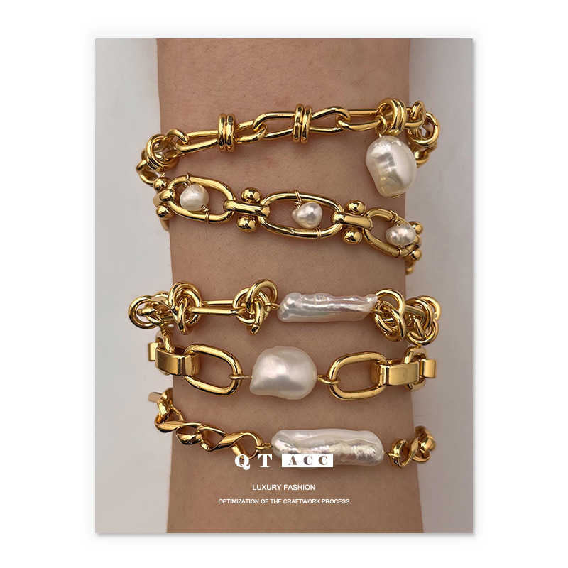 Light Luxury High-end Pearl Madam Bracelet Natural Genuine Pearl Exquisite Niche Classic Versatile Designer Bracelet