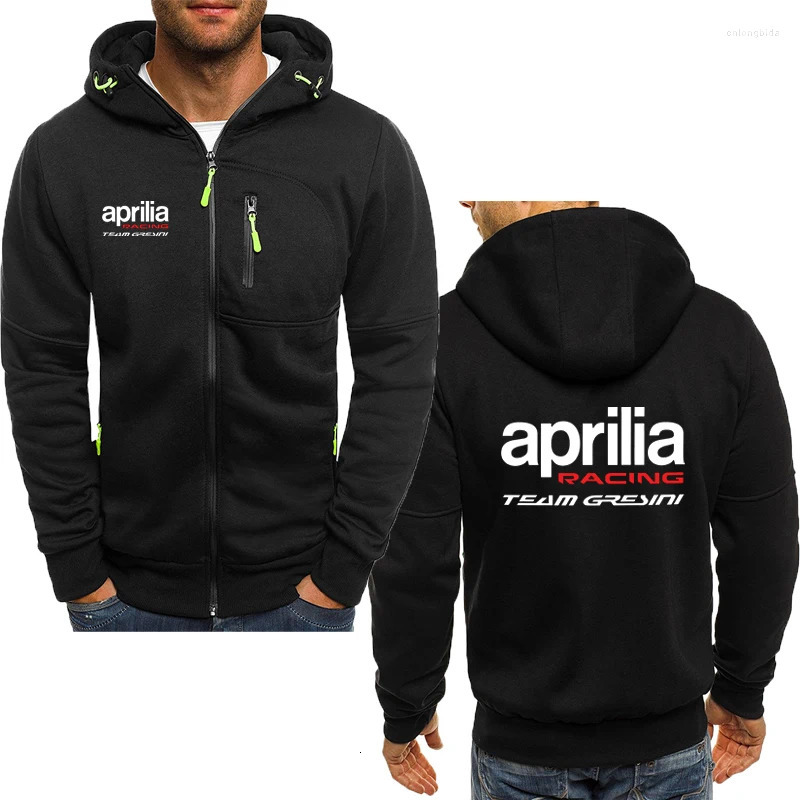 Mens Hoodies Aprilia Racing RSV4 Print Zipper Trend Leisure High Quality Harajuku Sweatshirt Pullover Tops Clothes