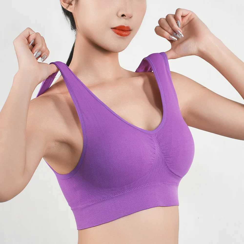 1Pcs Womens Sports Bra Removable Padded Fitness Gym Tops Womens ShoCKproof Running VEST Underwear for Women Bras S-5XL Z250730