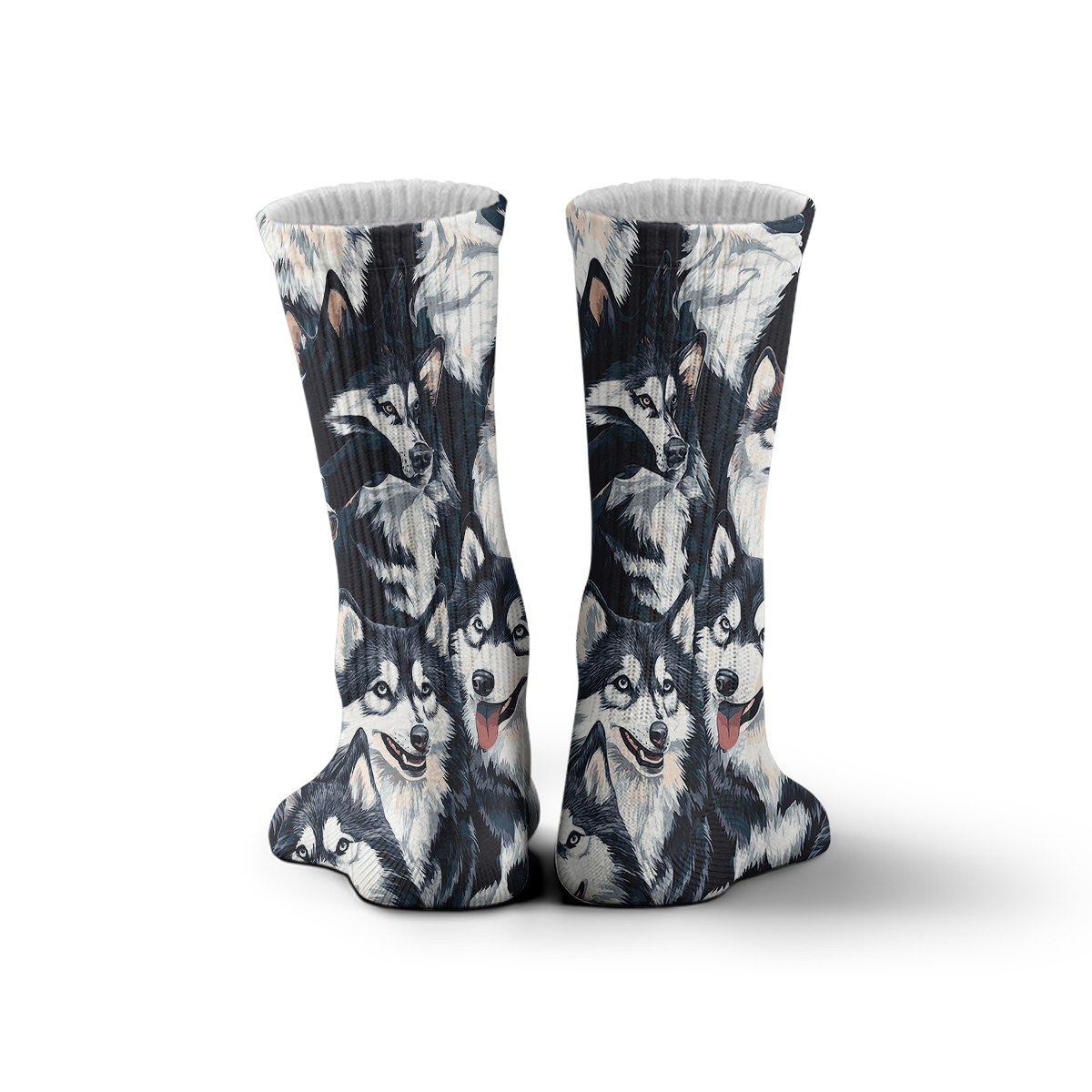 Alaskan Malamute Print Unisex Tube Designer Socks C133
