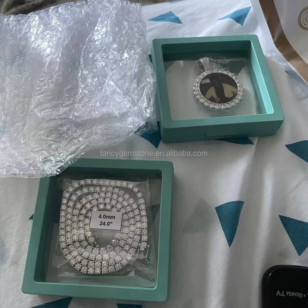 Factory Wholesale Professional HipHop Jewelry 925 Silver Tennis Chain 2mm-6.5mm Moissanite Necklace Diamond Technical Supplier