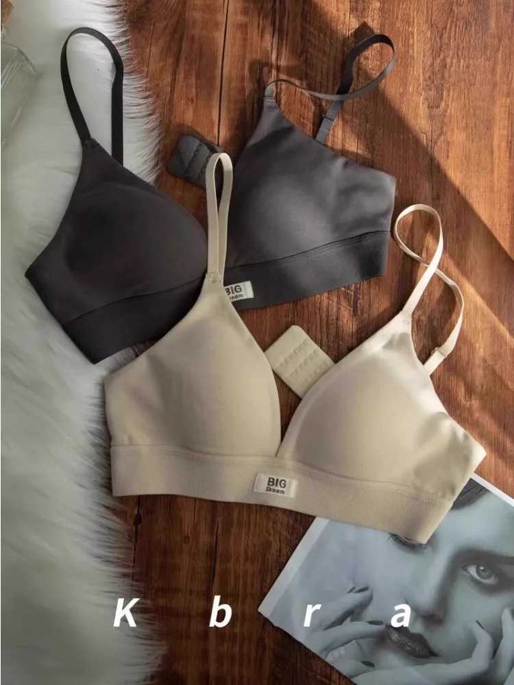 MOYISU Wholesale French Lady Triangle Cup Lingerie for Women No Underwire Comfort Anti-sag Small Bra Cover No Trace Summer Thin Z250730