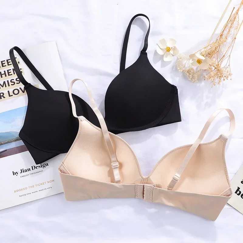 Women No Wire Push Up Seamless Bra Underwear Students Breathable Thin Solid Bras Womens Breathable Gathered Bra Z250730