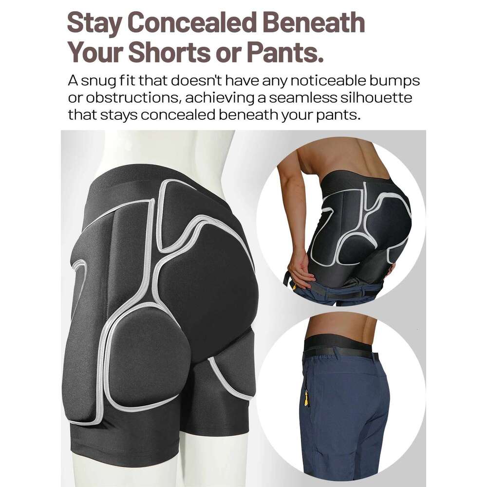 AVIVOR Protective Padded Shorts Snowboard,Skate Ski,Full Protection For Hip,Butt And Tailbone