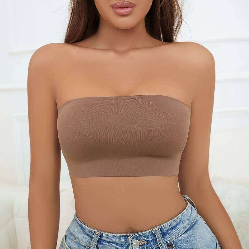 Strapless Bras Women's Bra Female Sexy Crop Top Seamless Tube Tops Girls Nonwire Bandeau Underwear Intimates Size S-XL