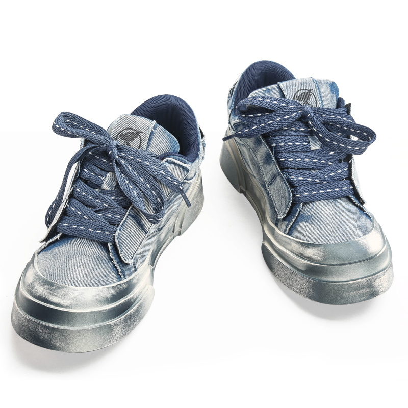 Jifffly men's 2025 summer new retro worn-out skate couple versatile high-value sports shoes