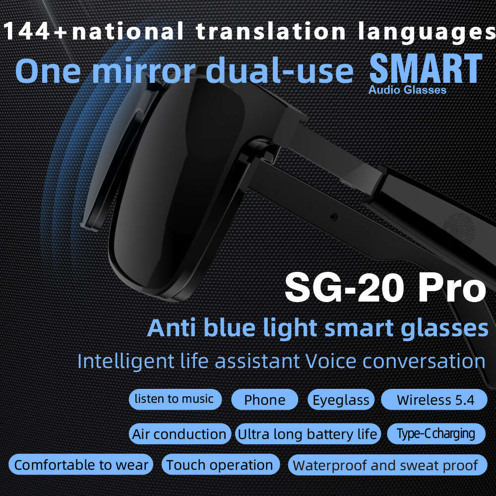 Outdoor Sports AI Smart Fashion Driving Sunglasses Travel Translation Bluetooth Headset Glasses
