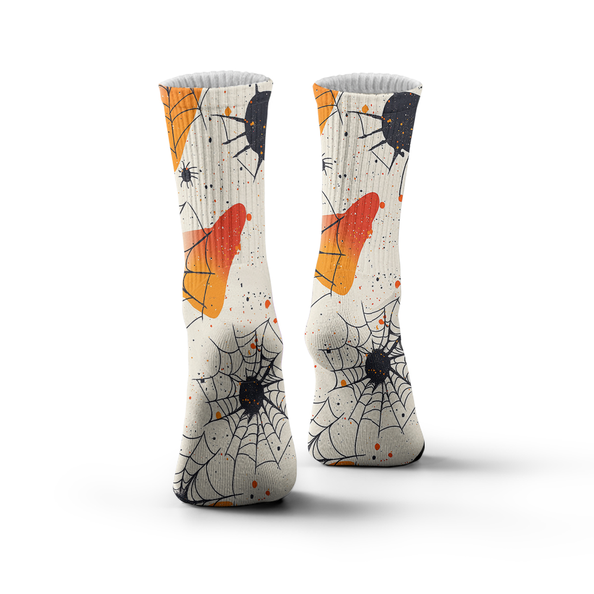 Halloween Spider Web Unisex Tube Designer Socks C132