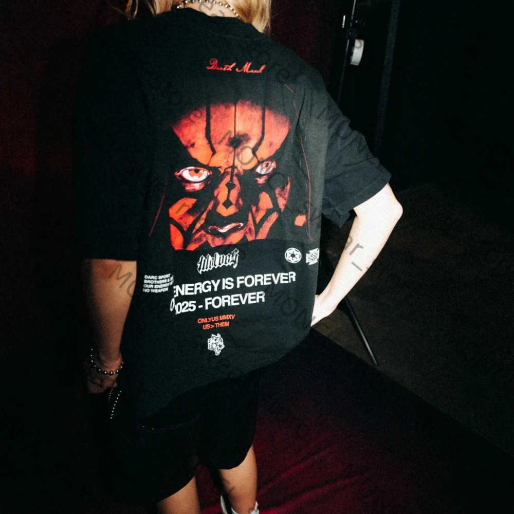 Cotton GYM Co-Brand Printed O-Neck Casual T-shirt Men Women Short Slved Wolves T Shirts New Summer US SIZE Tops T H250731