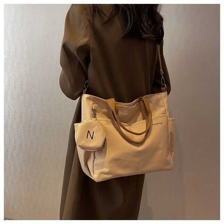 Waterproof Messenger Bag Women Preppy Student Satchels Nylon Shoulder Bag Y250730