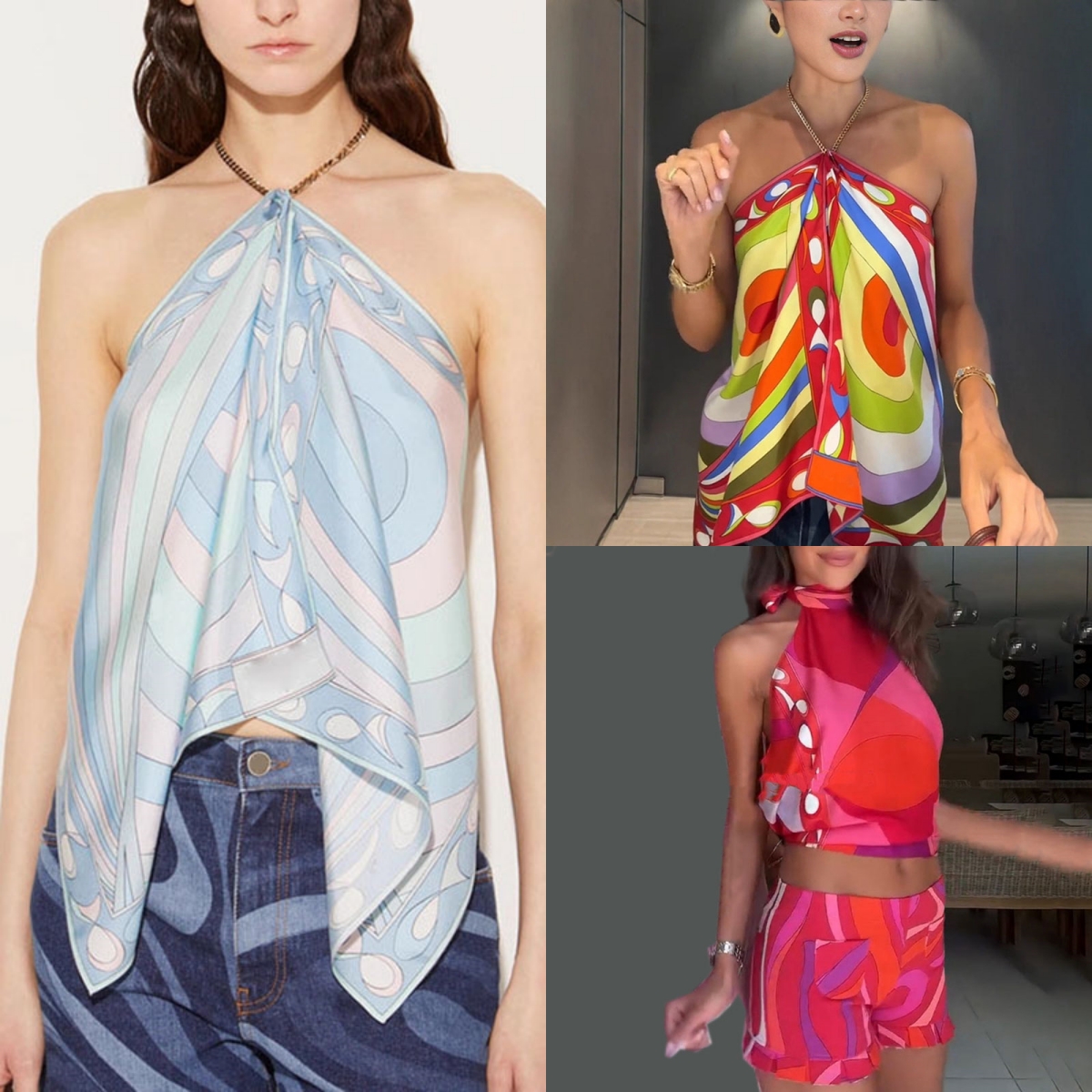 Women Beach Day Swimwear Sexy Halter Vest Contrast Color Hot Spring Beachwear Brand Swimsuit