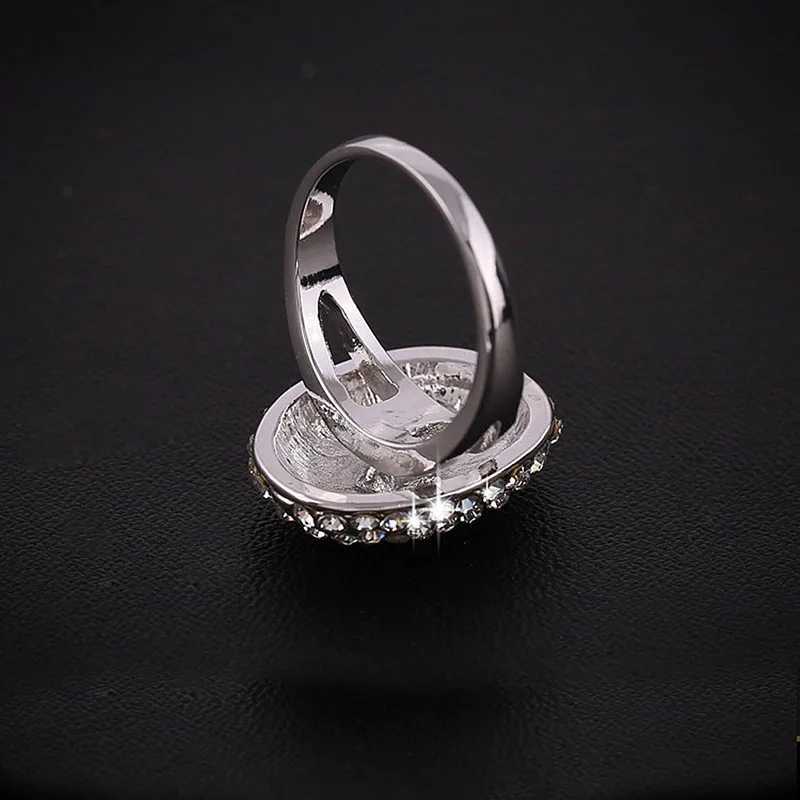 GETNOIVAS Silver Color Twilight Breaking Dawn Bella Engagement Wedding Ring Gorgeous Rhinestone Inlay Women Rings Jewelry SL y250730
