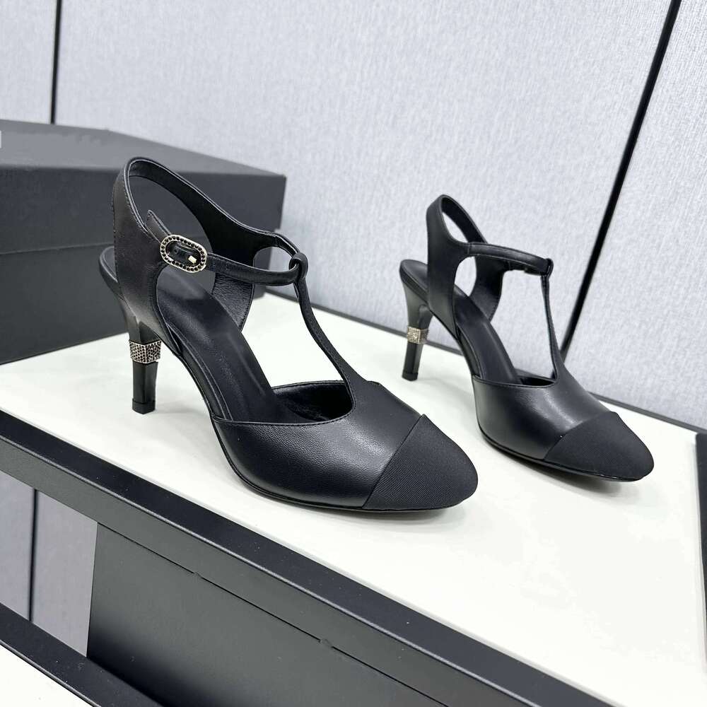 Shoes Women Size35-41 Genuine Leather Pumps Slingbacks Super High Heels Natural Cow Suede Crystals Sandals Zapatillas De Mujer 240