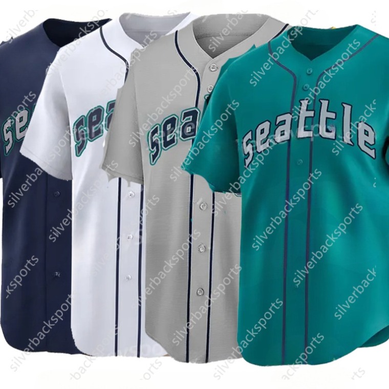 Personalize 44 Julio Rodriguez Baseball Stitched Jerseys Seattle Randy Arozarena Cal Raleigh Crawford Custom Name And Number Stitched Men Women Youth