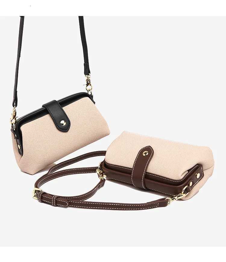 Canvas Shoulder Crossbody Bags For Women Commuter Handbags Large Capacity Versatile Shoulder Bags For Casual Daily Y250730
