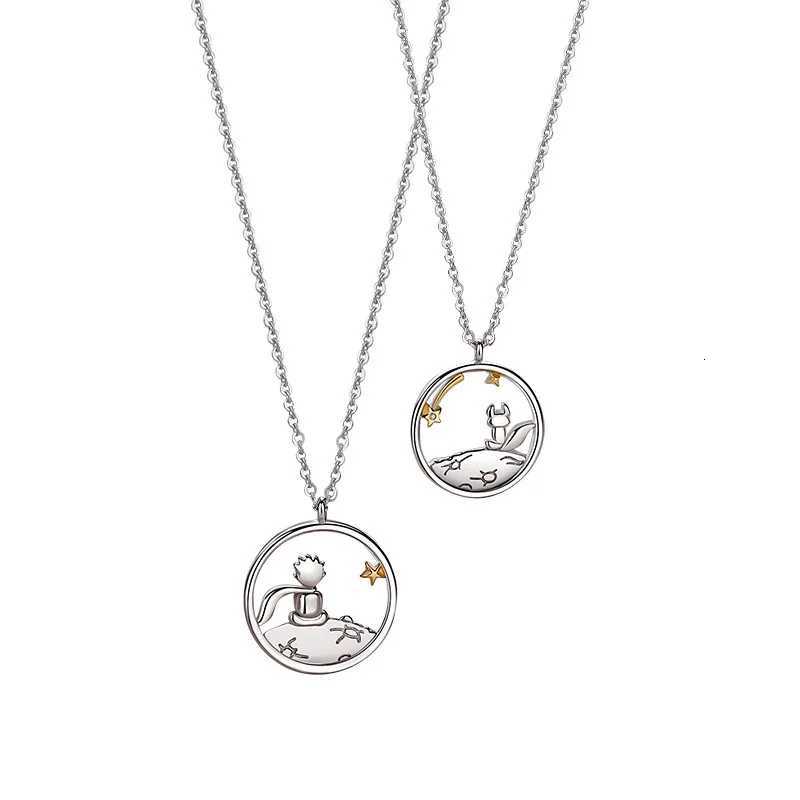 Fashion Creative Jewelry The Little Prince and Fox Couple Necklace Clavicle Chain Couple Pendant Party Gift Wedding Accessories Z250731 Z250910
