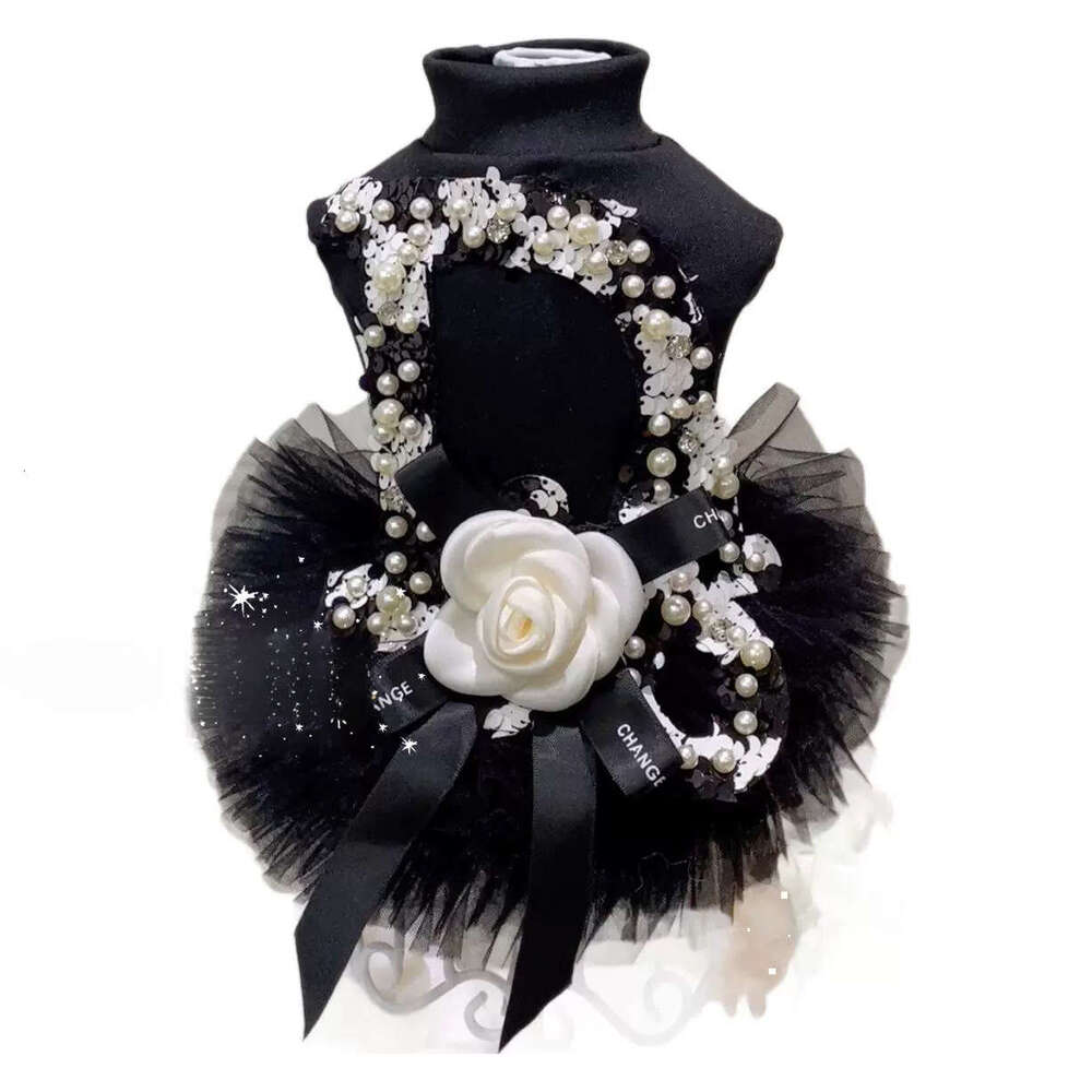 Pet dresses Princess Maltese Hepburn Puff Dress Dog Clothes Small Breed Teddy