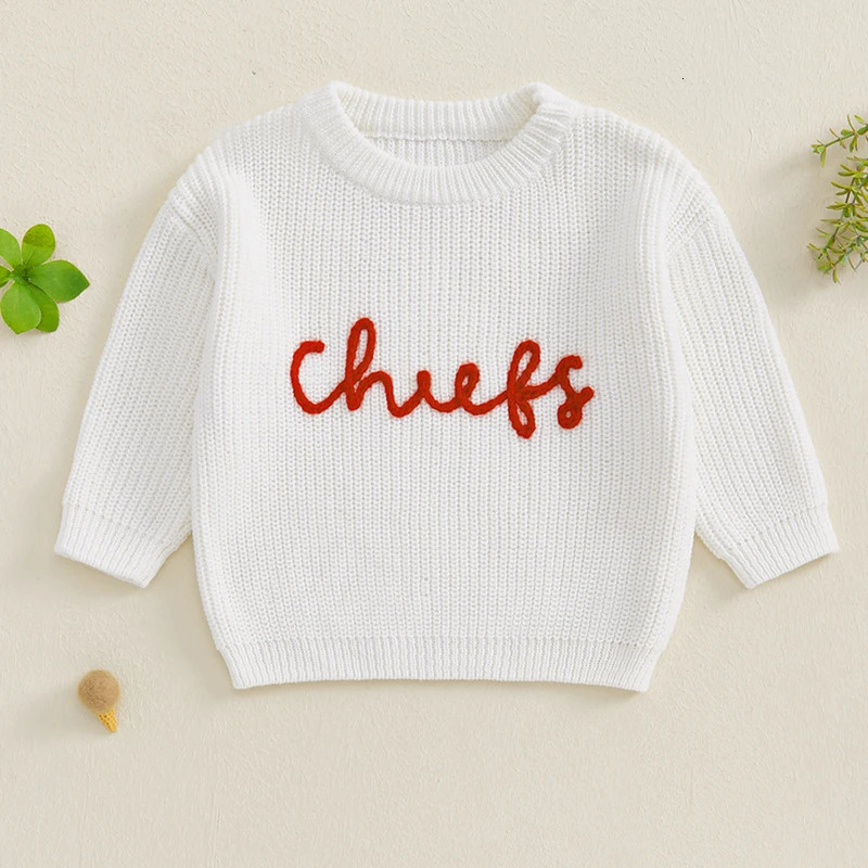 -08-02 Lioraitiin 0-3Y Baby Boy Girl Knit Sweater Letter Embroidery Crew Neck Long Sleeve Pullover Tops for Fall Winter 250731