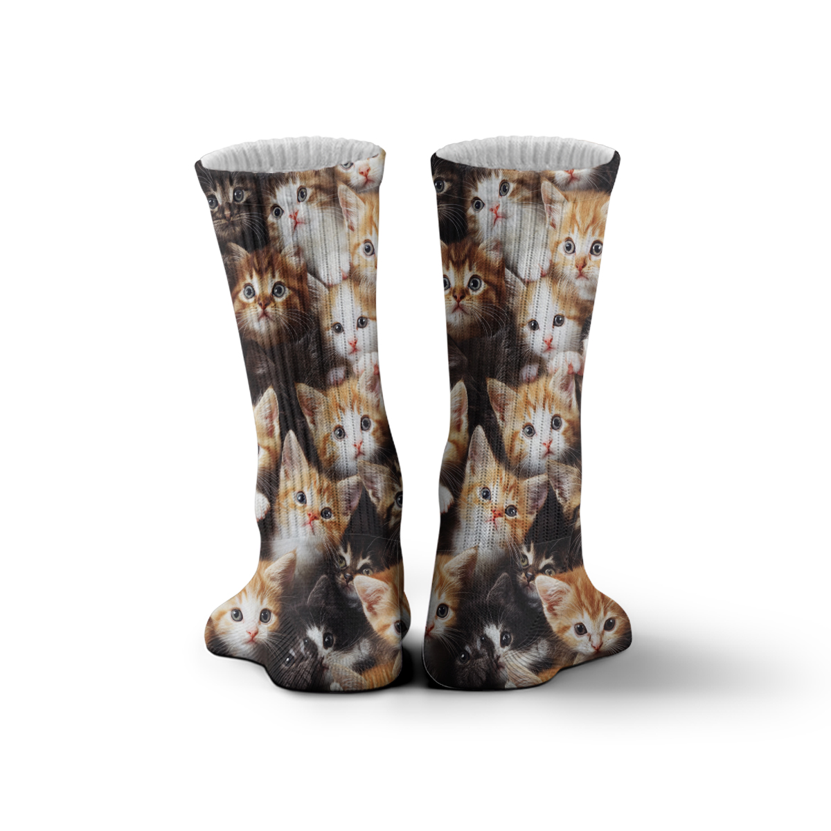 Cute Kitten Collage Unisex Tube Designer Designer Socks C134