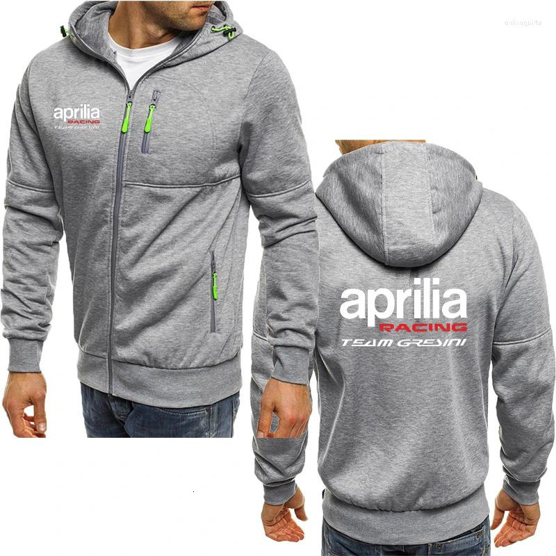 Mens Hoodies Aprilia Racing RSV4 Print Zipper Trend Leisure High Quality Harajuku Sweatshirt Pullover Tops Clothes