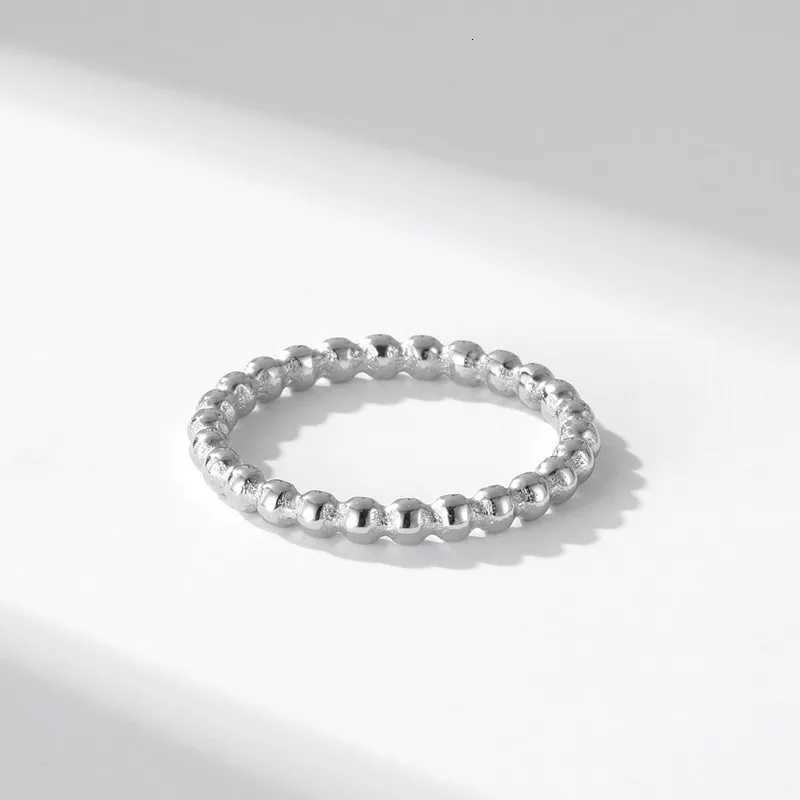 2mm Stainless Steel Stackable Ring Beads Eternity Band for Women Girl Size 5-11 y250730