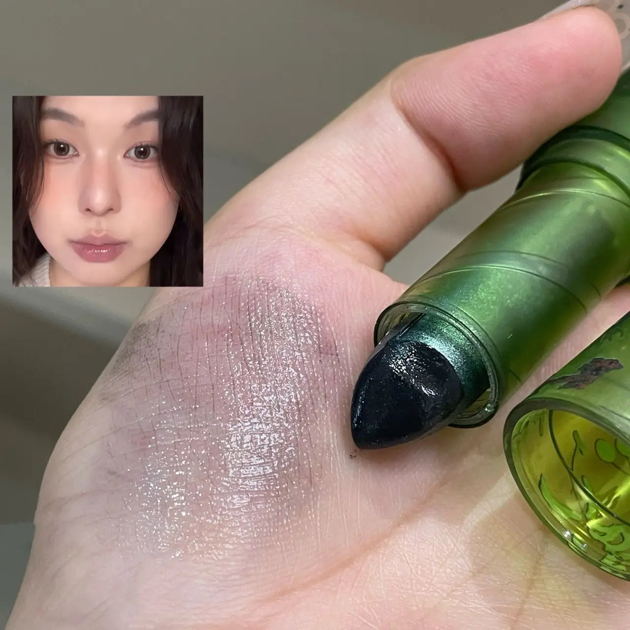 Transparent Shiny Black Lipstick Makeup Plumping Moisturizing Shimmer Black Lip Gloss Mirror Glass Lipsticks Non-stick Lip Tint 250730