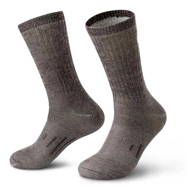 3 Pairs 80% Merino Wool Socks Warm Thickened Hiking Cushion Crew Socks For Men Breathable Sports Socks Moisture Wicking Euro Size Z250731