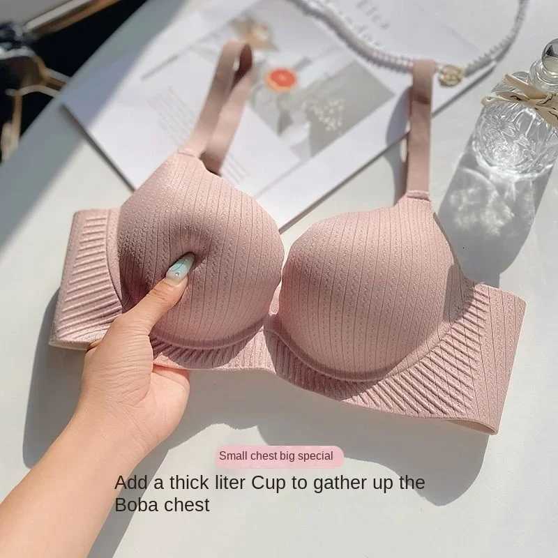 2024 New Push Up Bra for Small Chest Ultra Thick 6CM Padded No Steel Ring Comfortable Sexy Lift Lingerie for Flat Chest Women Z250730