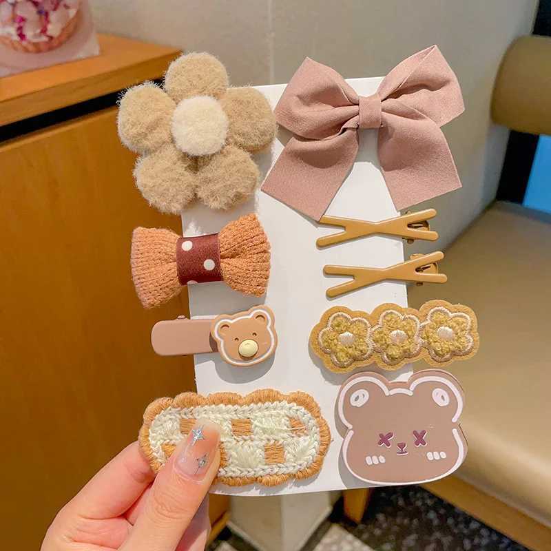 Girls Hair Card Small Cute Hair Accessories Headwear Baby Hair Clips Full Cloth Package Sweat Hair Clip do not Hurt Child Hair R250730