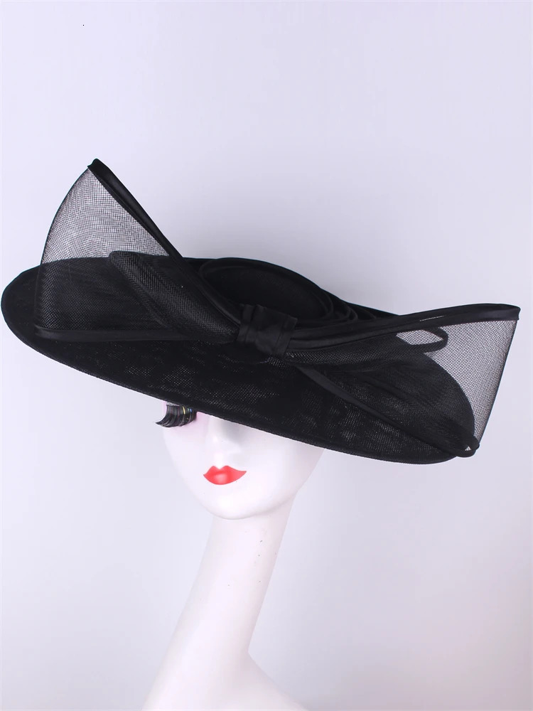 Bride Pillbox Red Fascinator Hat Femme Wedding Chapeau Women Formal Event Tea Millinery Cap Feather Royal Ascot Race Headpiece 250729