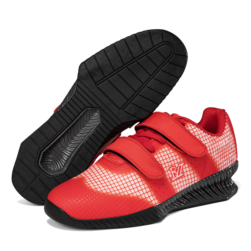 weightlifting Mens trainers sneakers professional support balance anti slip shock absorption