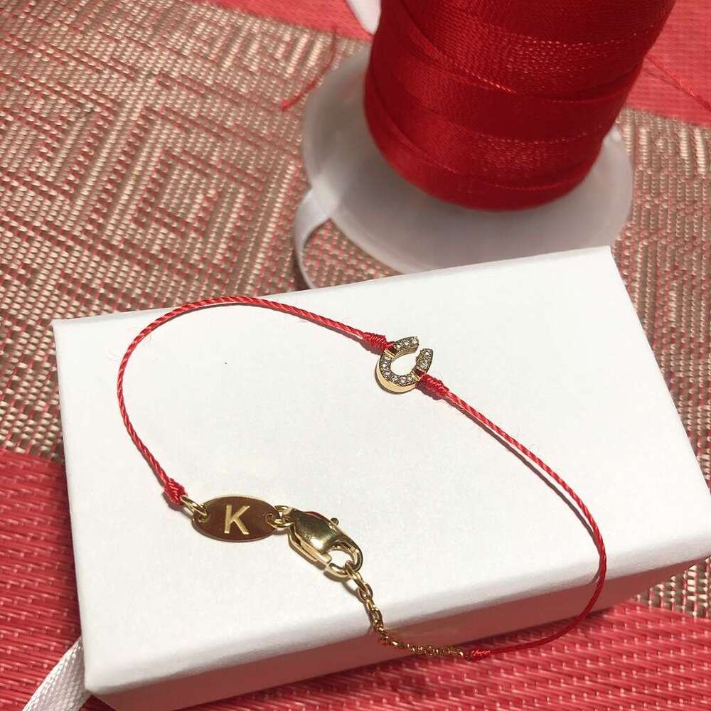 French Style Titanium Steel Mini Horseshoe Buckle Bracelet with 5A Zirconia, Non-Fading, Exquisite and High-End Handmade Fresh Design