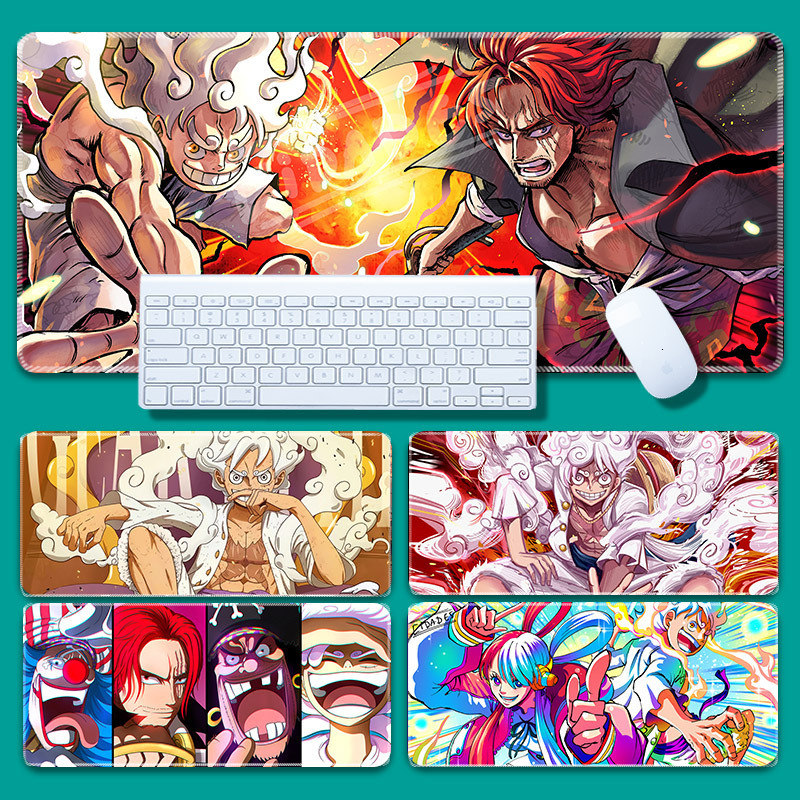 bilibili Anime O-ONE Luffy P-Gear 5 Mousepad Office Large Small Mat PC Computer Keyboard Mats Rubber Anti-Slip Mice Mat