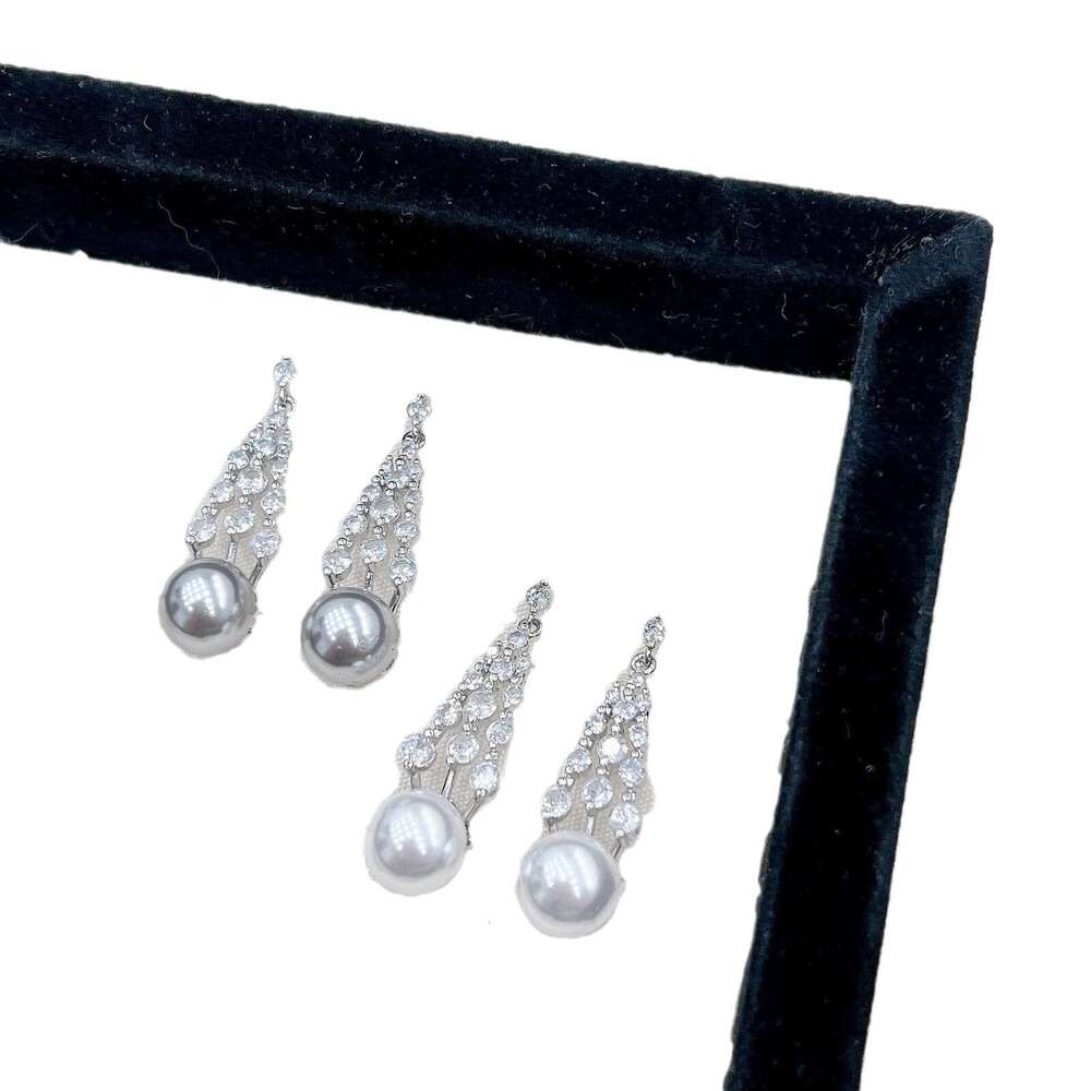Minimalist Elegant Exquisite Ear Clips for Women Large Pendant French Style High-end Versatile Pearl Earrings f81