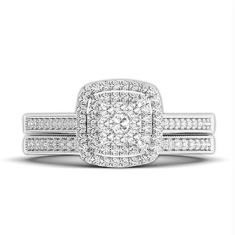 2pcs Moissanite Ring Set for Women Original 925 Silver Wedding Jewelry Luxury Engagement Ladies Anniversary Gift Trend y250730